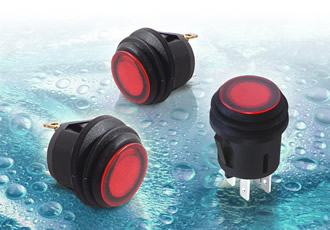 Rugged Round Waterproof Push Button and Rocker Switches price-competitive IP65 protection